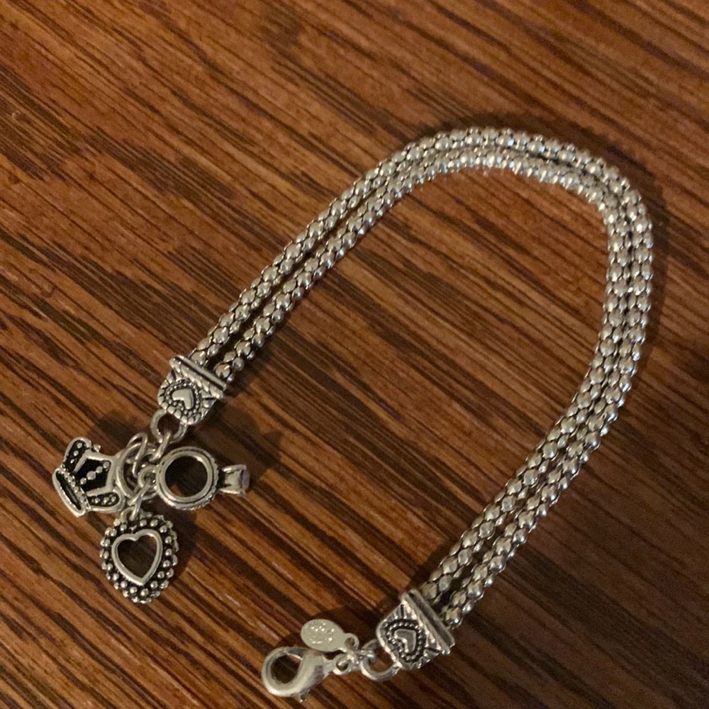 PREMIER DESIGNS POPCORN CHAIN HOSTESS SILVER 7 INCH BRACELET
